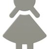 HEWI Female Pictogram 150mm x 3mm Acr Gy (EACH)