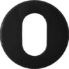 Escutcheon Oval (52x9) Black Nylon (PAIR)