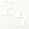 Numeral 50mm '1' Satin Aluminium (EACH)
