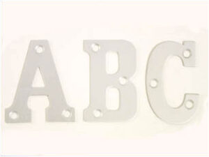 Letter C 50mm Aluminium (EACH)