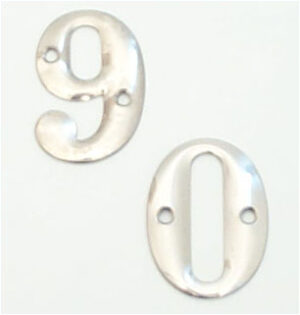 Numeral 50mm "6" Stainless Steel (EACH)