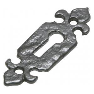 KIRKPATRICK 1493 Escutcheon Key Antique Black (PAIR)