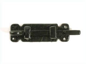 KIRKPATRICK 1547 Door Bolt Cranked 101mm Antique Black (EACH)