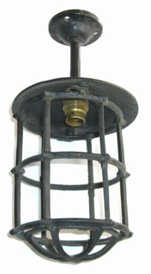 KIRKPATRICK 403C Rnd Grid Lantern With Ceiling Bracket AB (EACH)