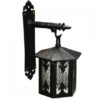KIRKPATRICK 407W Hex Lantern With Wall Bracket AB (EACH)