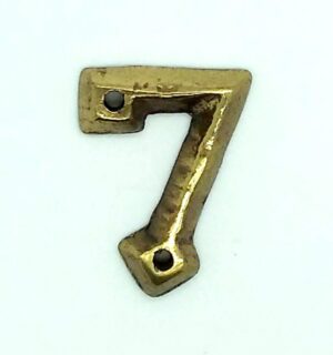 KIRKPATRICK B1976/7 Numeral 1.3/4 '7' Antique Brass (EACH)