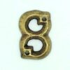 KIRKPATRICK B1976/8 Numeral 1.3/4 '8' Antique Brass (EACH)