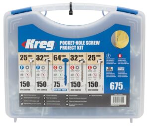 KREG SK03 SK03-INT Pocket Hole Screw Kit 675pc (PACK)