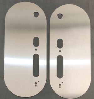 XS4 Orig Back Plates Offset 351.5x150mm SSS (PAIR)