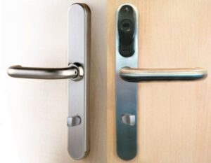 SALTO E9C28U92IM48 Compact Prox Handleset Upvc 45deg Uplift (EACH)