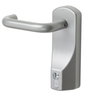 EXIDOR 15600000-P Outside Access Dev Lever/Euro No Cylinder Silver (EACH)