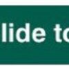 Sign Slide To Open Left 200x50mm PVC (EACH)