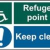 Sign Disable Refuge Keep Clear 200x300 (EACH)