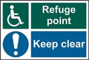 Sign Disable Refuge Keep Clear 200x300 (EACH)