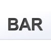 Sign 'Bar' 75x35mm Aluminium (EACH)