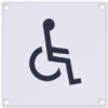 Pictogram Disabled 140x140mm Aluminium (EACH)