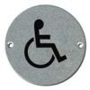 Pictogram Disabled 75mm Dia Aluminium (EACH)