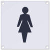 Pictogram Female 140x140mm Aluminium (EACH)