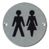 Pictogram Unisex 75mm Dia Aluminium (EACH)