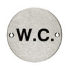 Pictogram WC 75mm Dia SSS (EACH)