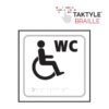 Disabled Inc W.c Sign Tactile 150x150 (EACH)