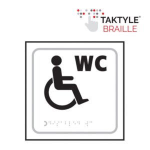 Disabled Inc W.c Sign Tactile 150x150 (EACH)