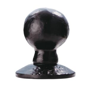 LUDLOW FOUNDRIES Mortice Knob Black Antiquell 60mm Black Antique (PAIR)