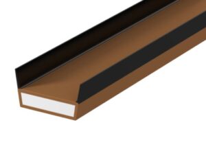 LORIENT Intumescent Twin Fin Smoke 2100x10x4 SA Brown (EACH)