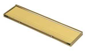 MAP HARDWARE 874-33 Letterplate 292x76mm Gold Frame & Flap (EACH)