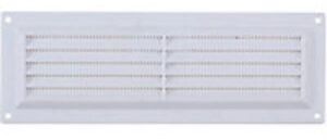 White 225 x 75mm Louvre Vent (EACH)