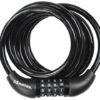 MASTER LOCK MLK8221E Black Self Coil Combination Cable 1.8mx8mm (EACH)