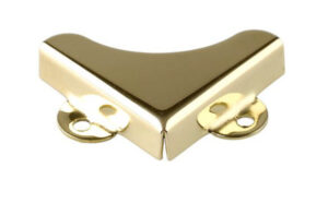 Mirror Corner (32mm) Face Fix 6mm Brass Pol (SET 4)