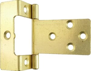 Flush Hinge 50mm Cranked 16mm Electro Brass (HINGE)