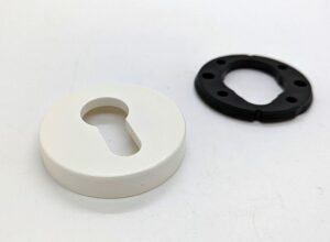 NORMBAU 0247.32 Escutcheon Euro Profile (52x9) White (EACH)