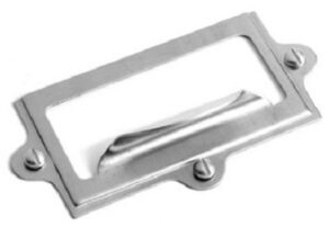 Card Frame 76x38mm With Pull Polished Brass (EACH)