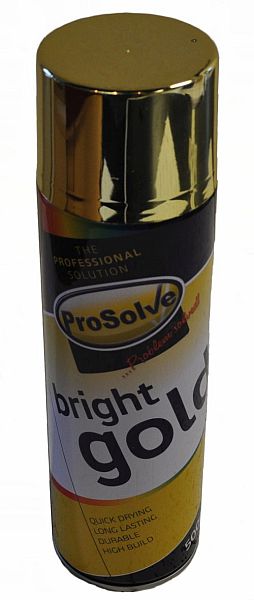 PROSOLVE Spray Paint Bright Gold 500ml (EACH)