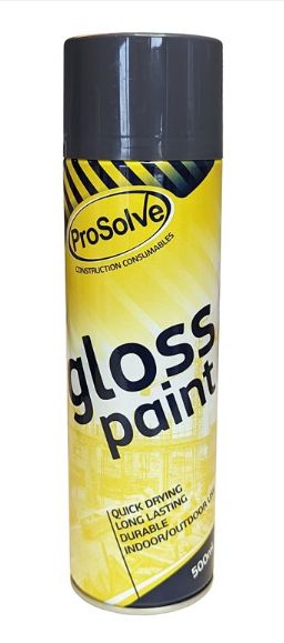 PROSOLVE Spray Paint Acrylic Gloss Anthracite 500ml (EACH)