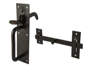 PERRY Suffolk Latch Light Pattern Black (EACH)