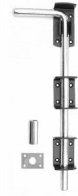 Garage Door Drop Bolt 450mm Black (EACH)