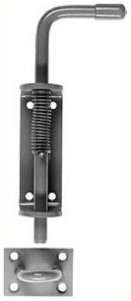 Spring Loaded Bolt 12mm Dia Bright Zinc Plates (EACH)