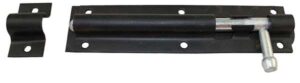 PERRY Tower Bolt Straight 75mm Black (EACH)