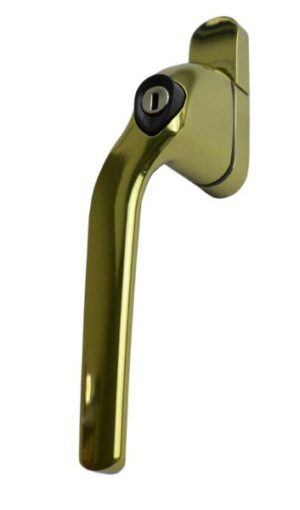 Upvc Window Handle Fastener Locking LH Gold (EACH)