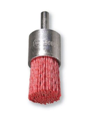 Nylon Cup Brush Red Coarse 25mm 1/4 Shank (EACH)