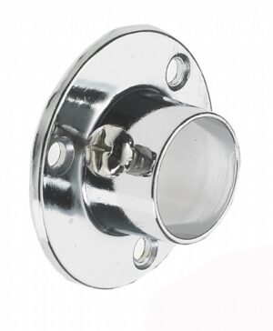 Socket Rod 25mm & Grub Screw Polished Chrome (EACH)