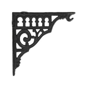 Roman Hook Bracket 200x200mm Matt Black (EACH)