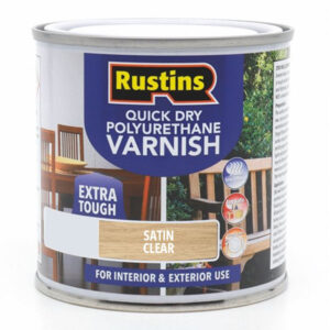 Varnish Quick Drying Poly Clear Satin Int/Ext 250ml (EACH)