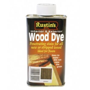 RUSTINS Wood Dye Ebony Int/Ext (Turps) 1.0l (EACH)