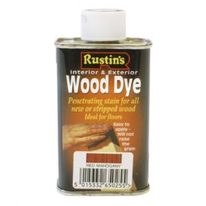 RUSTINS Wood Dye Red Mahogany Int/Ext (Turps) 1.0l (EACH)