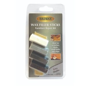 BRIWAX Wax Filler Repair Stick Kit Grey Pk4 (PK 4)