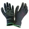 SCAN Gloves Seamless Inspection Black Large (PAIR)
